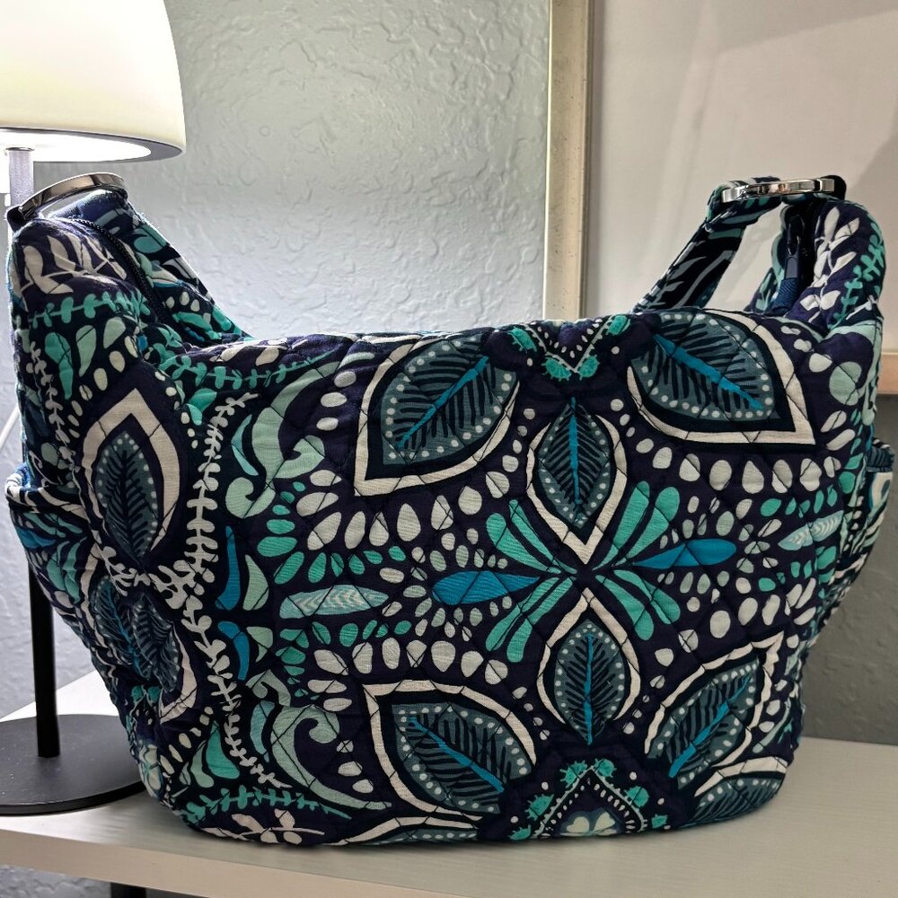 Vera Bradley Blue Island Medallion Go Ahead Convertible Crossbody Bag